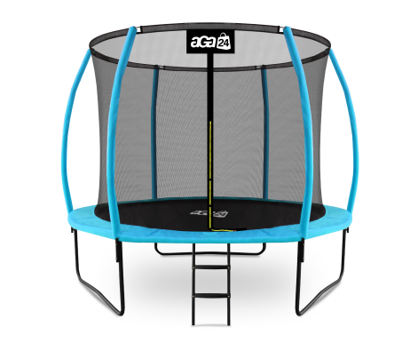 Aga SPORT EXCLUSIVE Trampolína 305 cm Světle modrá + ochranná síť + žebřík