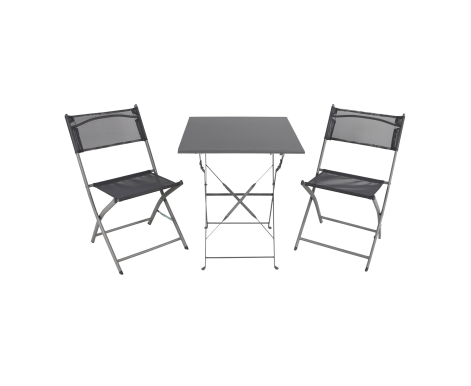 Linder Exclusiv Zahradní sestava BISTRO SET Šedý
