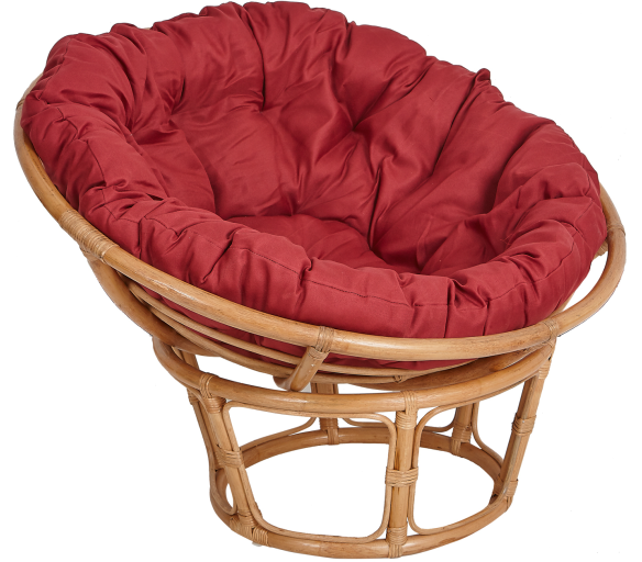 Aga Ratanové křeslo PAPASAN Dark Red