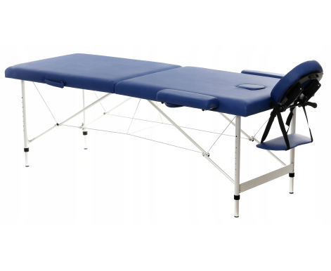 Aga Hliníkové masážní lehátko AT201 Dark Blue