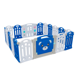 Aga4Kids Dětská plastová ohrádka 186x192x64 cm Modrá