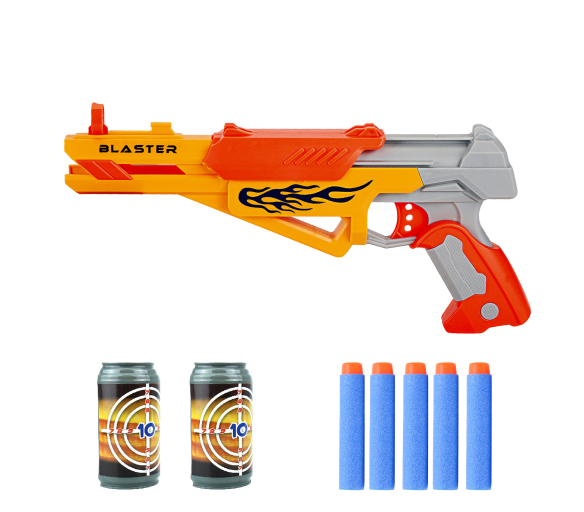 Aga4Kids Pistole na pěnové náboje MR1428 + 6 ks nábojů