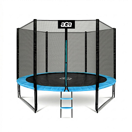 Aga SPORT PRO Trampolína 305 cm Světle modrá + ochranná síť + žebřík