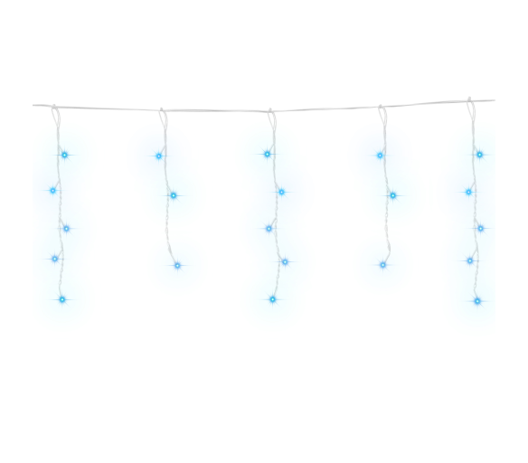 Aga Vánoční světelný závěs 500 LED Modrá