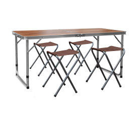 Aga Kempingový skládací set Hnědý 2DAZ477 - II. JAKOST