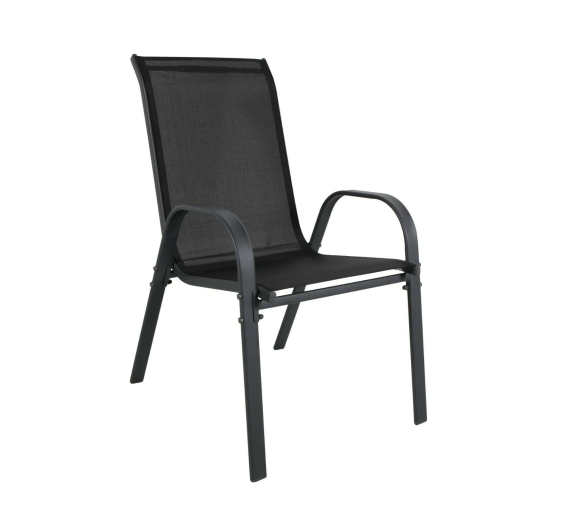 2x Linder Exclusiv Zahradní křeslo Černé 2DAZ537 - II. JAKOST