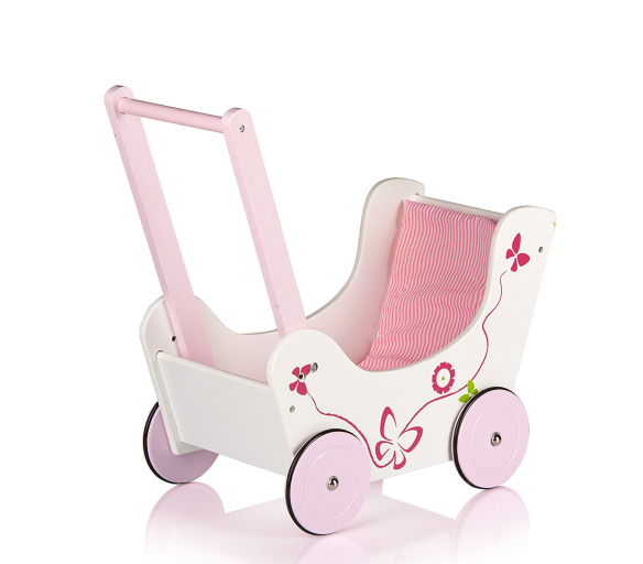 Doris Dřevěný kočárek pro panenky