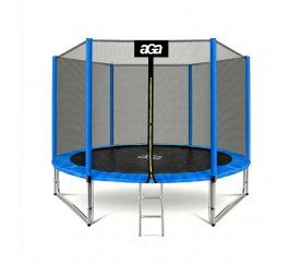 Aga SPORT PRO Trampolína 305 cm Modrá + ochranná síť + žebřík
