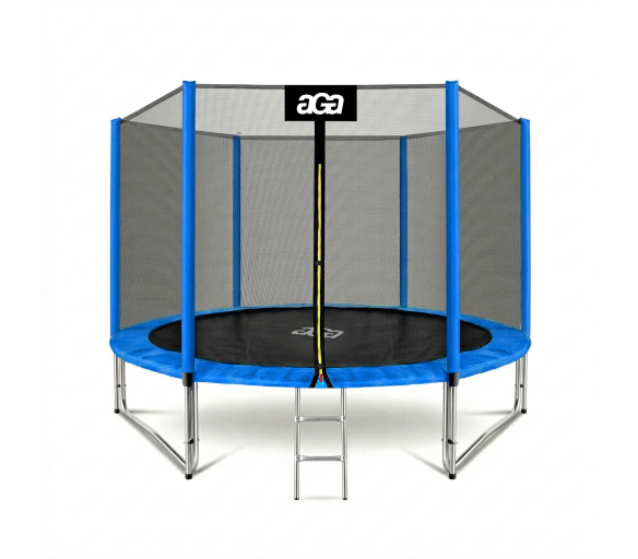 Aga SPORT PRO Trampolína 305 cm Modrá + ochranná síť + žebřík