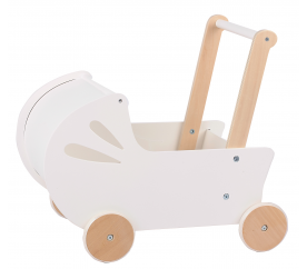 Aga4Kids Dřevěný kočárek pro panenky Emily