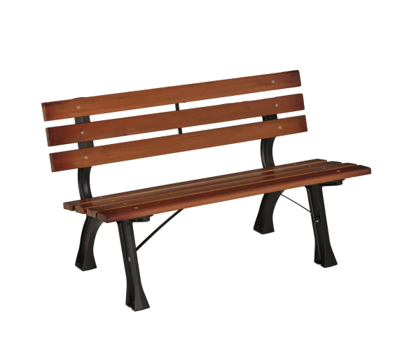 Aga Zahradní lavice 120x57x70 Tmavě hnědá