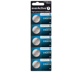 Aga EverActive lithiová baterie CR2016 - 5ks