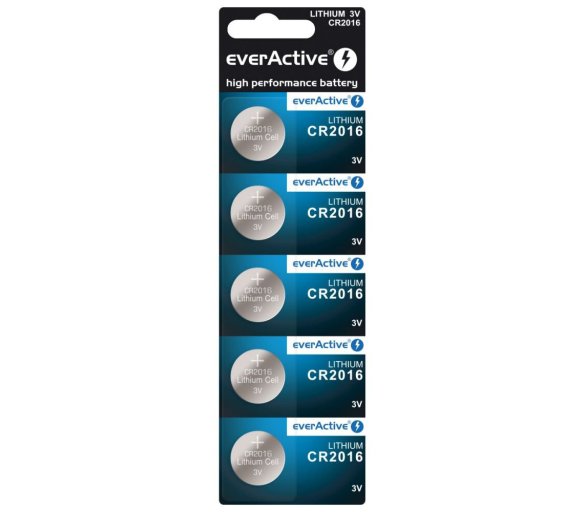 Aga EverActive lithiová baterie CR2016 - 5ks
