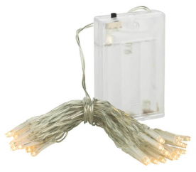 Linder Exclusiv Vánoční řetěz na baterie 30 LED s časovačem Teplá bílá