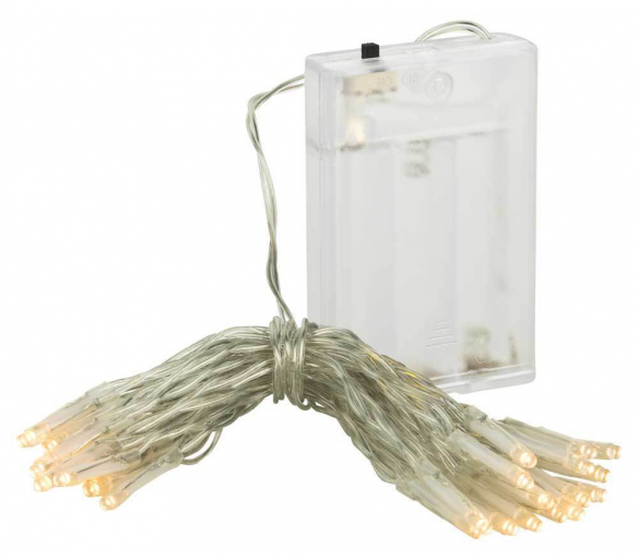Linder Exclusiv Vánoční řetěz na baterie 30 LED s časovačem Teplá bílá