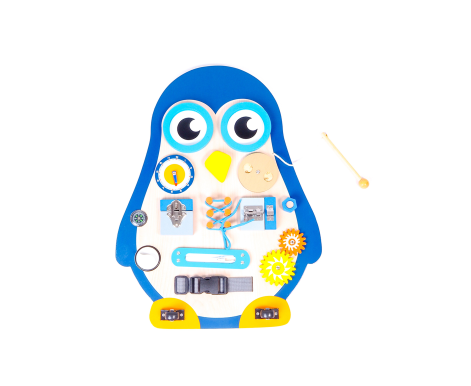 Aga4Kids Montessori dřevěná tabule Tučňák