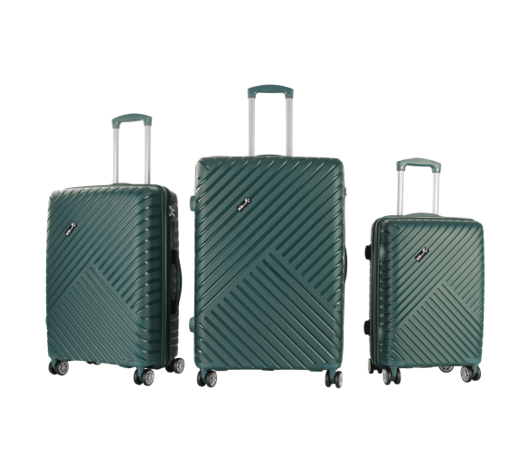 Aga Travel Sada cestovních kufrů Tmavě zelená 6CZ003 - 2. JAKOST
