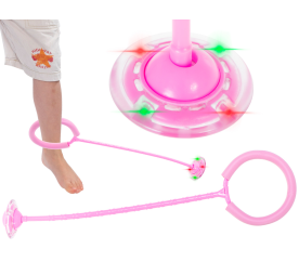Aga Hula hop Skákací hvězda LED Růžová
