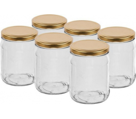 Sklenice na zavařování s víčkem 500ml - 6ks BIOWIN - BIOWIN