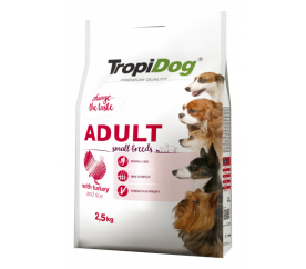 TropiDog Premium Adult S krocan s rýží 2,5kg