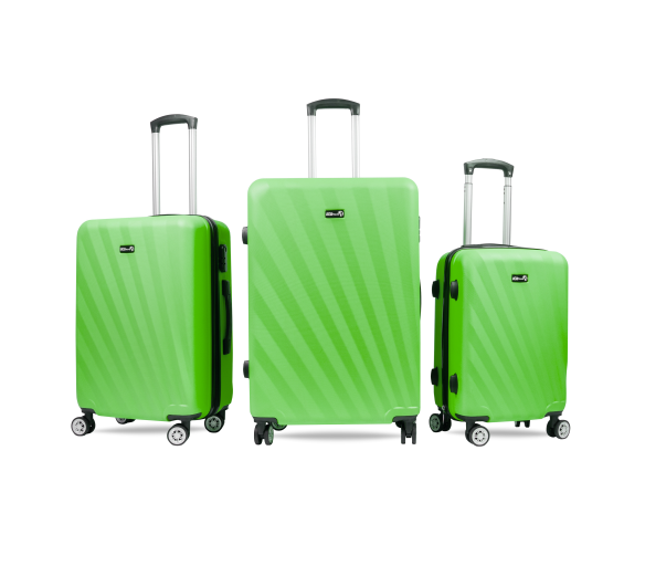 Aga Travel Sada cestovních kufrů  Zelená - 2. JAKOST
