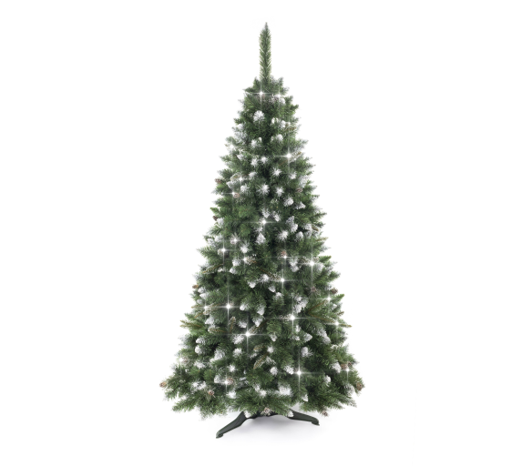 Aga Vánoční stromeček Borovice 150 cm Crystal stříbrná