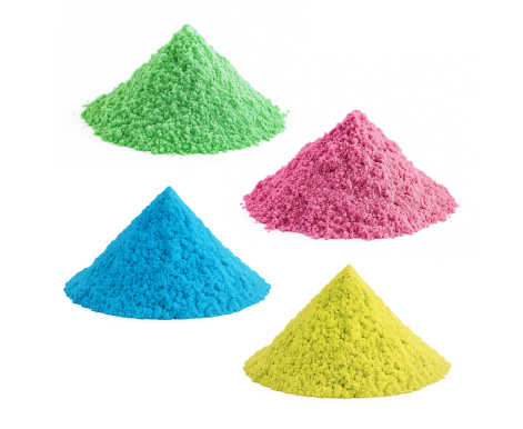Aga4Kids Set Magických písků 4 kg Zelený, Růžový, Modrý a Žlutý