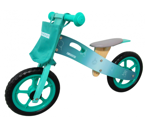 R-Sport Dřevěné odrážedlo R10 Tyrkysové