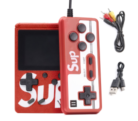 Aga Přenosná mini herní konzole SUP 400 her Červená