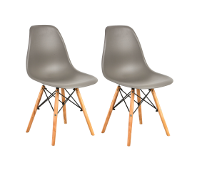 Aga 2x Jídelní židle Šedá