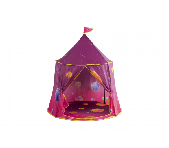 Aga4Kids Dětský hrací stan Vesmír Růžový
