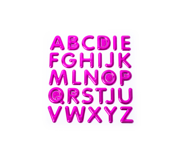 Aga4Kids Samolepící písmena DS8109FP