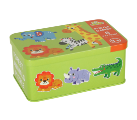 Aga Puzzle v plechovce SAFARI 25 dílků