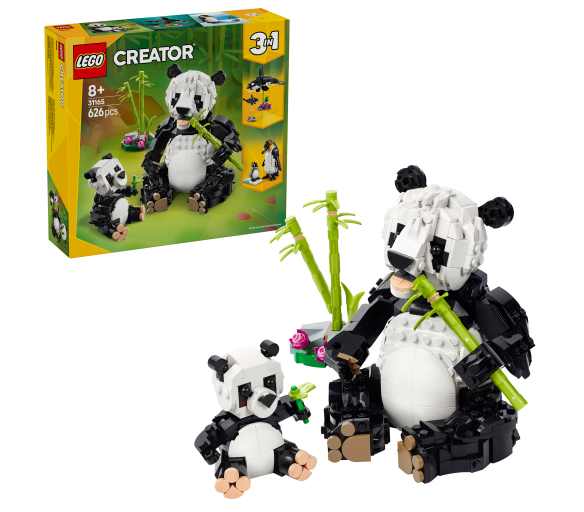 LEGO® Creator 3v1 31165 Divoká zvířata: Pandí rodinka