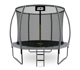 Aga SPORT EXCLUSIVE Trampolína 305 cm Šedá + ochranná síť + žebřík