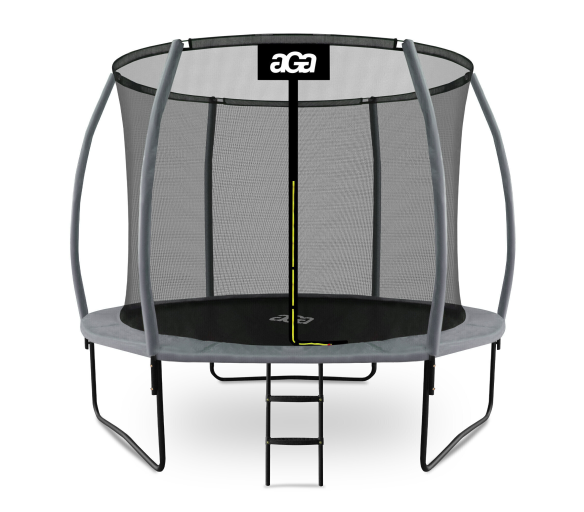 Aga SPORT EXCLUSIVE Trampolína 305 cm Šedá + ochranná síť + žebřík