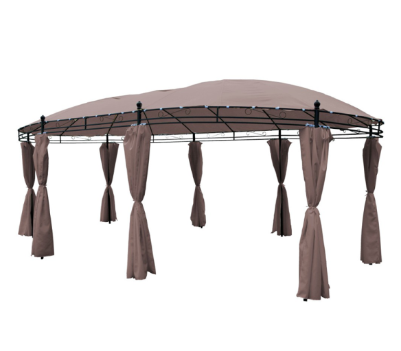 Aga Zahradní altán PAVILON OVAL MC3630 Taupe