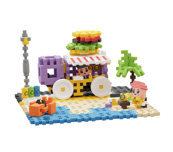 Marioinex MINI WAFFLE Food truck 148 ks