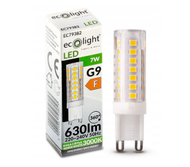 LED žárovka - G9 - 7W - teplá bílá