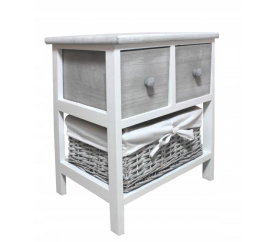 Aga Komoda s 3 zásuvkami Šedá