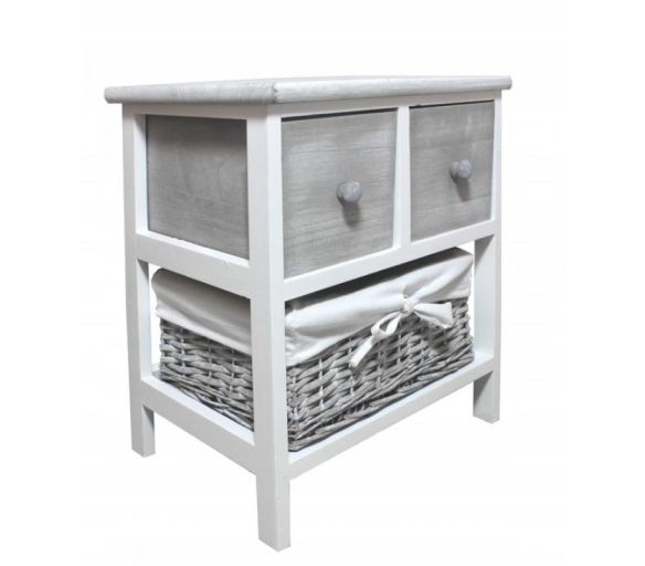 Aga Komoda s 3 zásuvkami Šedá