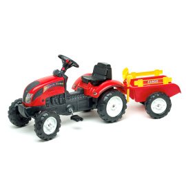 Falk Šlapací traktor RANCH TRAC Red 2051C + vlečka