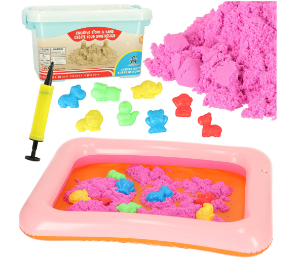 Aga Magický tekutý písek 1kg + formičky + pískoviště