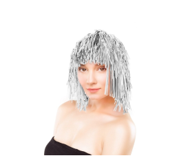 Aga4Kids Paruka stříbrná