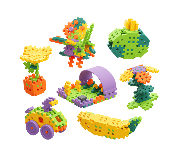 Marioinex MINI WAFFLE Stavebnice botanik 200 ks