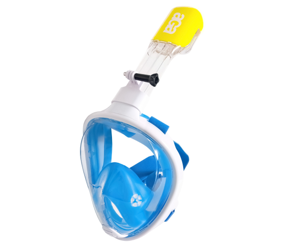 Aga Celoobličejová šnorchlovací maska S/M Bílá/Modrá