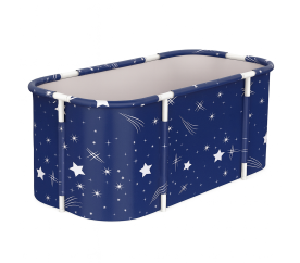 Aga Skládací přenosná vana 120x60x60 cm Tmavě modrá