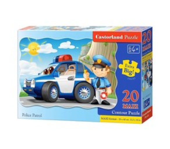 CASTORLAND puzzle 20 MAXI dílků - Policejní hlídka