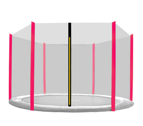 Aga Ochranná síť 180 cm na 6 tyčí Black net / Pink