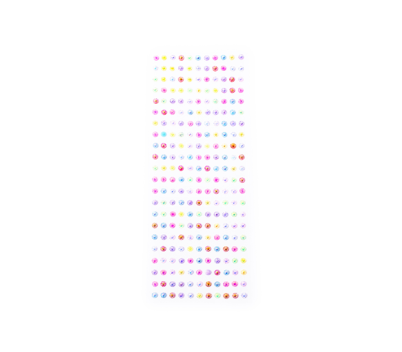 Aga4Kids Samolepící kamínky DS8102MO